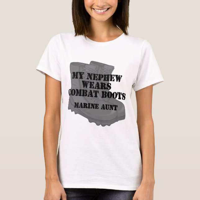 T-shirt Tante marine Nephew porte des CB (Devant)