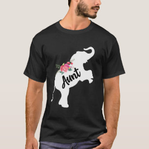 T-shirt Tante mignonne amoureuse d'éléphant maman maman jo