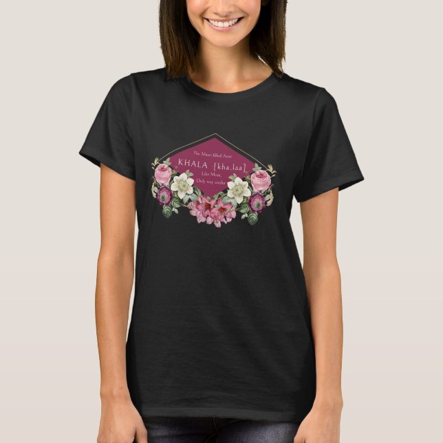 T-shirt Tante Musti remplie Khala - Comme Maman, Seul Glac (Devant)