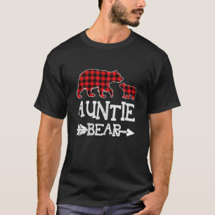 T-shirt Tante Oear Pajama de Noël Rouge Plaid Buffalo