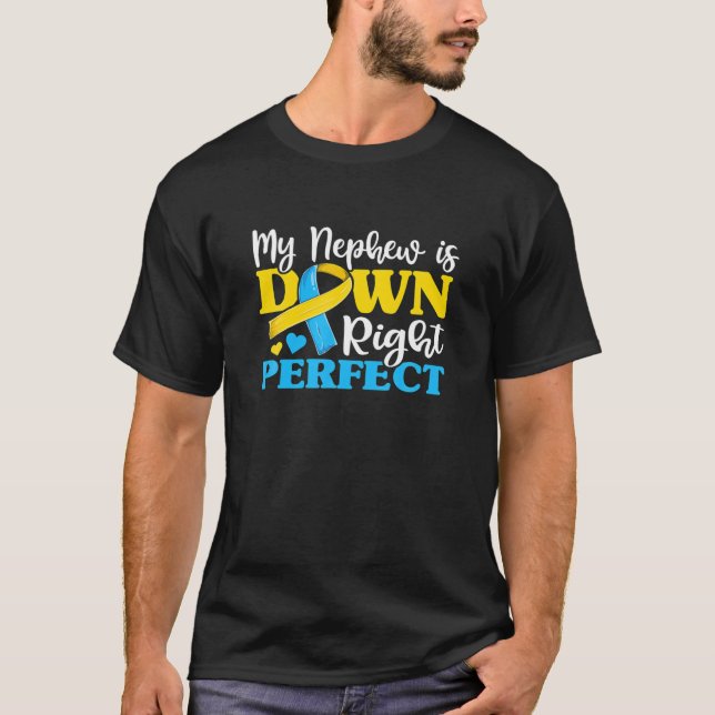 T-shirt Tante Oncle Nephew Trisomy, Médecine Du Syndrome D (Devant)