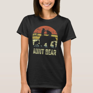 T-shirt Tante Ours Matching Family Cub 4 enfants Fête des