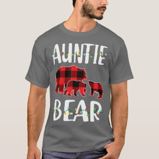 T-shirt Tante Ours Rouge Plaqué Pyjama de Noël Corresponda