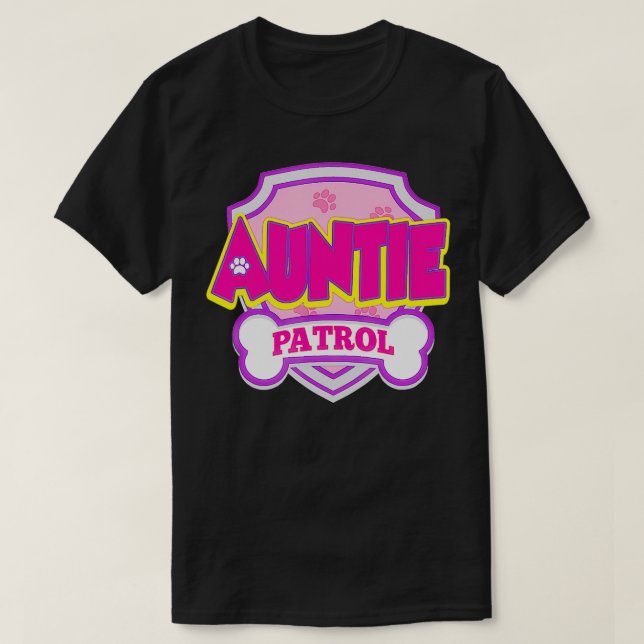 T-shirt Tante Patrol Chien Drôle cadeau Anniversaire Fête (Design devant)