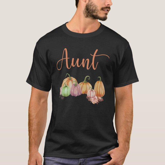 T-shirt Tante Petit Citrouille Premier Anniversaire Automn (Devant)