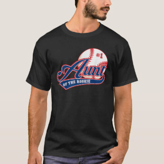 T-shirt Tante Rookie de l'année 1er Anniversaire Thème de