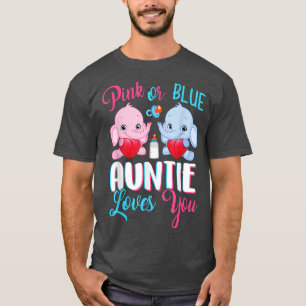 T-shirt Tante Rose Ou Bleue Vous Aime Elephants-Bébé Gende