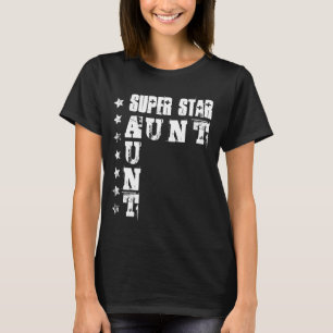 T-shirt TANTE superbe d'étoile avec les étoiles 6 de