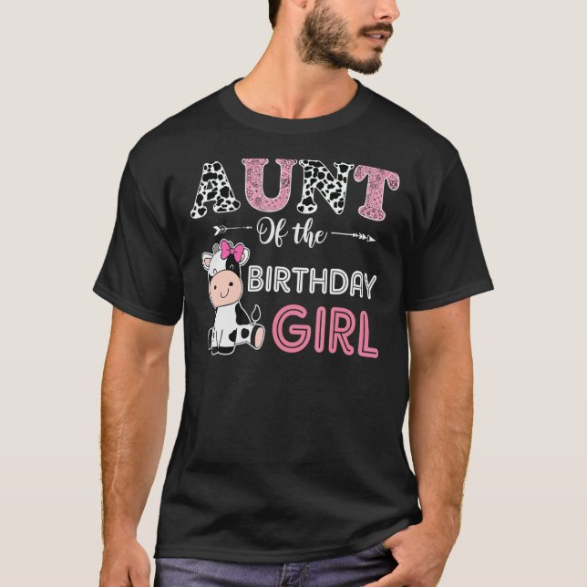 T-shirt Tante Vache Agriculture Anniversaire Fille Barnyar (Devant)