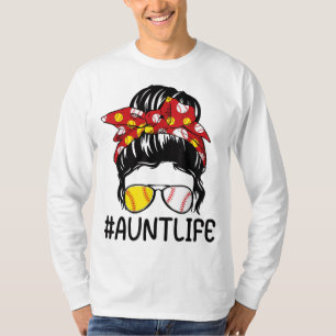 T-shirt Tante Vie Baseball Softball Mothers Day Funny Tant