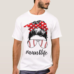 T-shirt Tante Vie Softball Baseball Amusant Auntlife Mères