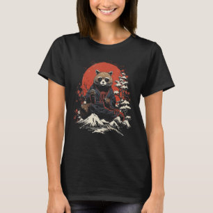 T-shirt Tanuki Art Japonais Raccoon Chien Japon Cadeau
