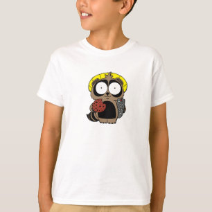 T-shirt Tanuki avec un biscuit