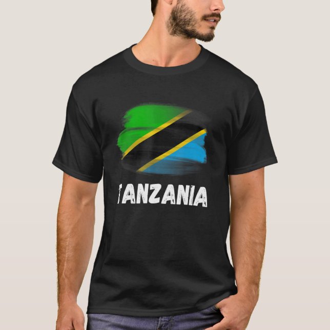 T-shirt Tanzanie Flag Pride Retro Tanzanien Flag Family Ma (Devant)