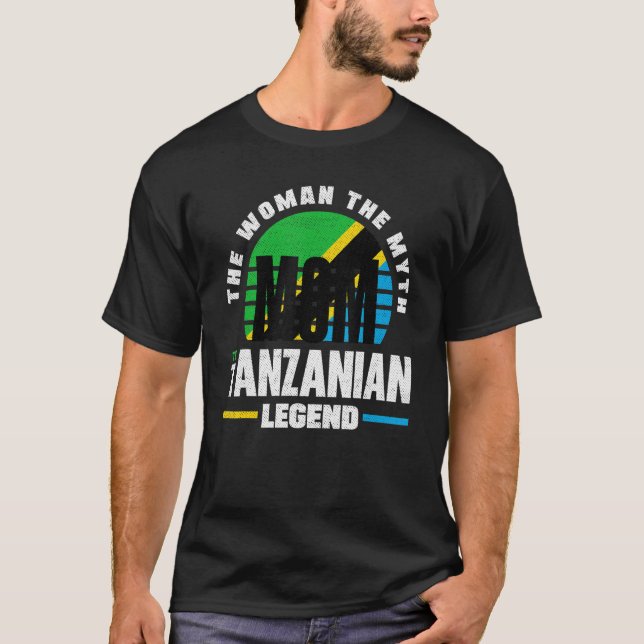T-shirt Tanzanie Tanzanie Mère Drapeau Tanzanie (Devant)