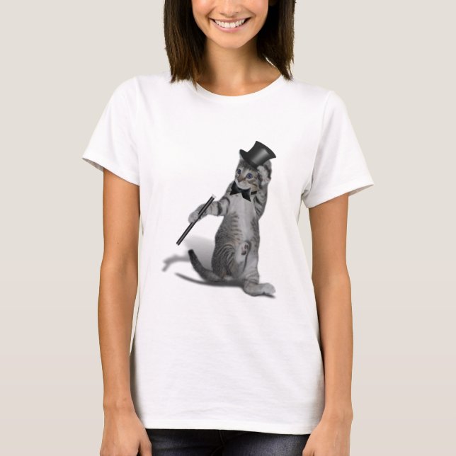 T-shirt Tap Dancing Kitten (Devant)
