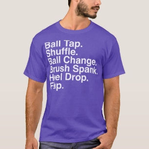 T-shirt Tap Dancing Steps Tap Danseuse Professeur de danse