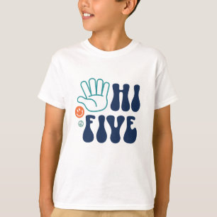 T-shirt Tape les cinq ! Rayure Rétro 5e Anniversaire