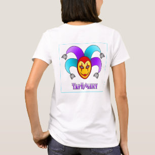 T-shirt TapFoolery - violet sur boîte blanche