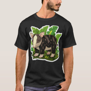 T-shirt Tapir de montagne mignonne illustration Animal ado