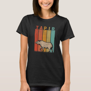 T-shirt Tapir Distorsion Hommes Femmes Kid Cute Tapir Retr