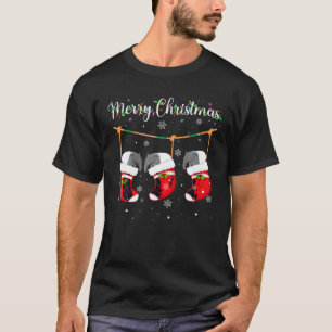 T-shirt Tapir En Chaussettes De Noël Drôle Vacances Mal Do
