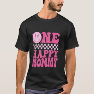 T-shirt Tapis de famille thème Maman une joyeuse fille pou