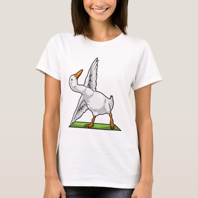 T-shirt Tapis de Yoga de canard (Devant)