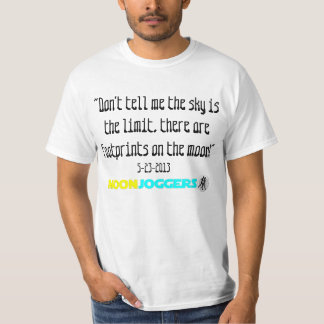 T-shirt Taqueur de lune : Empreintes de pas