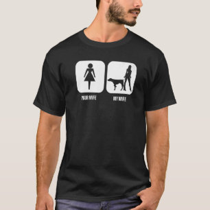 T-shirt Taquinez Votre Femme Ma Femme Pointer allemand à p