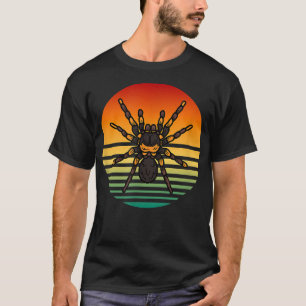 T-shirt Tarantula 80s Retro Homme's Spider Sunset L