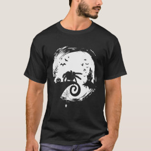 T-shirt Tarantula Halloween Costume Lune Silhouette Déplai
