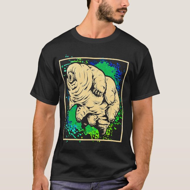 T-shirt Tardigrade Eau Ours Moss Piglet Micro Animal Col (Devant)