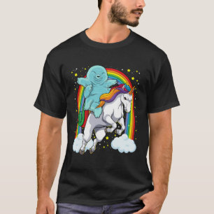 T-shirt Tardigrade équitation Unicorn Funny Magique Tardig