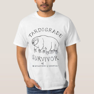 T-shirt Tardigrade : Survivant de 5 extinctions et comptes