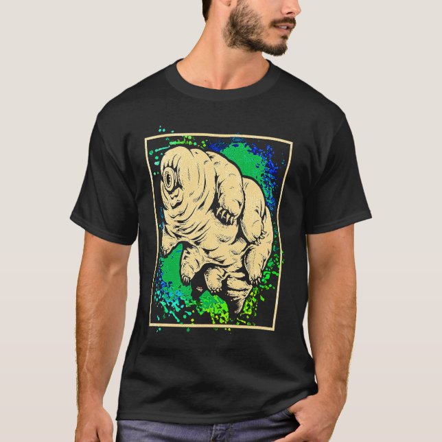 T-shirt Tardigrade Water Bear Moss Piglet Micro Animal Col (Devant)