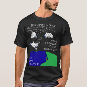 T-shirt Tardigrades dans la pièce en t de l'espace