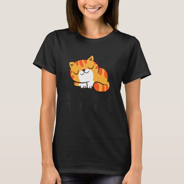 T-shirt Tardy Chat Lazy Mieux Tard Que Jamais Chat (Devant)