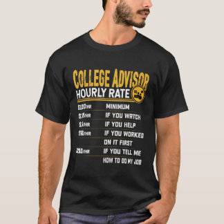 T-shirt Tarif horaire de conseiller d'études supérieures D