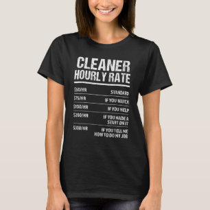 T-shirt tarif horaire femme de ménage