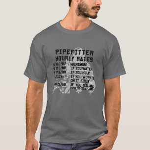 T-shirt Tarifs horaires de tuyauterie Funny Plumber Plumbe
