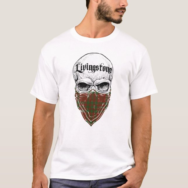T-shirt Tartan Bandit de Livingstone (Devant)
