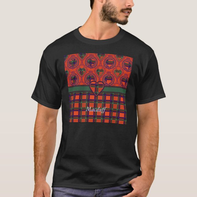 T-shirt Tartan d'écossais de plaid de clan de Macduff (Devant)
