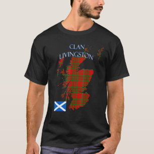 T-shirt Tartan du clan écossais Livingston Écosse
