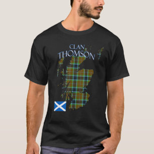 T-shirt Tartan du clan écossais Thompson Écosse