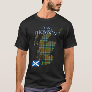 T-shirt Tartan du clan écossais Thompson Écosse