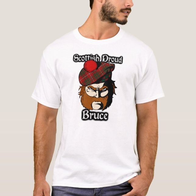 T-shirt Tartan fier écossais de Bruce de clan (Devant)