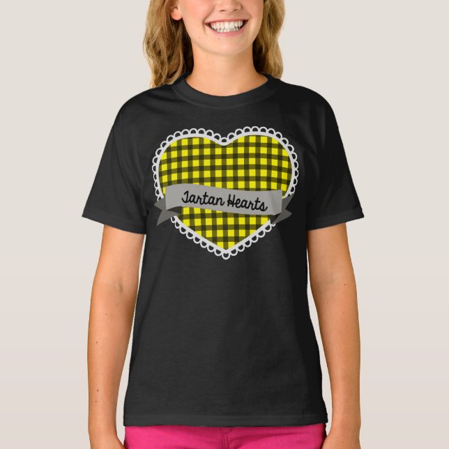 T-shirt Tartan Hearts Highland Dance débardeur (Devant)
