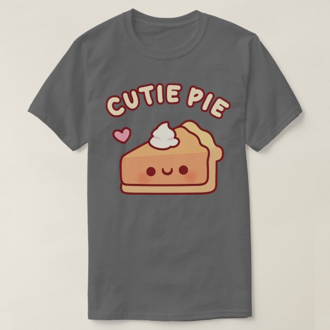 T-shirt Tarte à tarte Citrouille mignonne (Design devant)