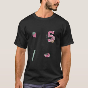 T-shirt Tarte aux fraises Berry Sweet S Patch avec chat 